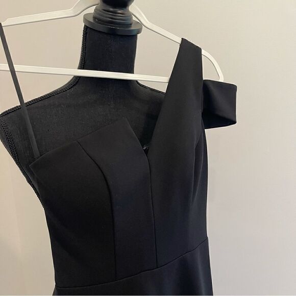 AQUA
One-Shoulder Ruffled Gown - Picture 6 of 9